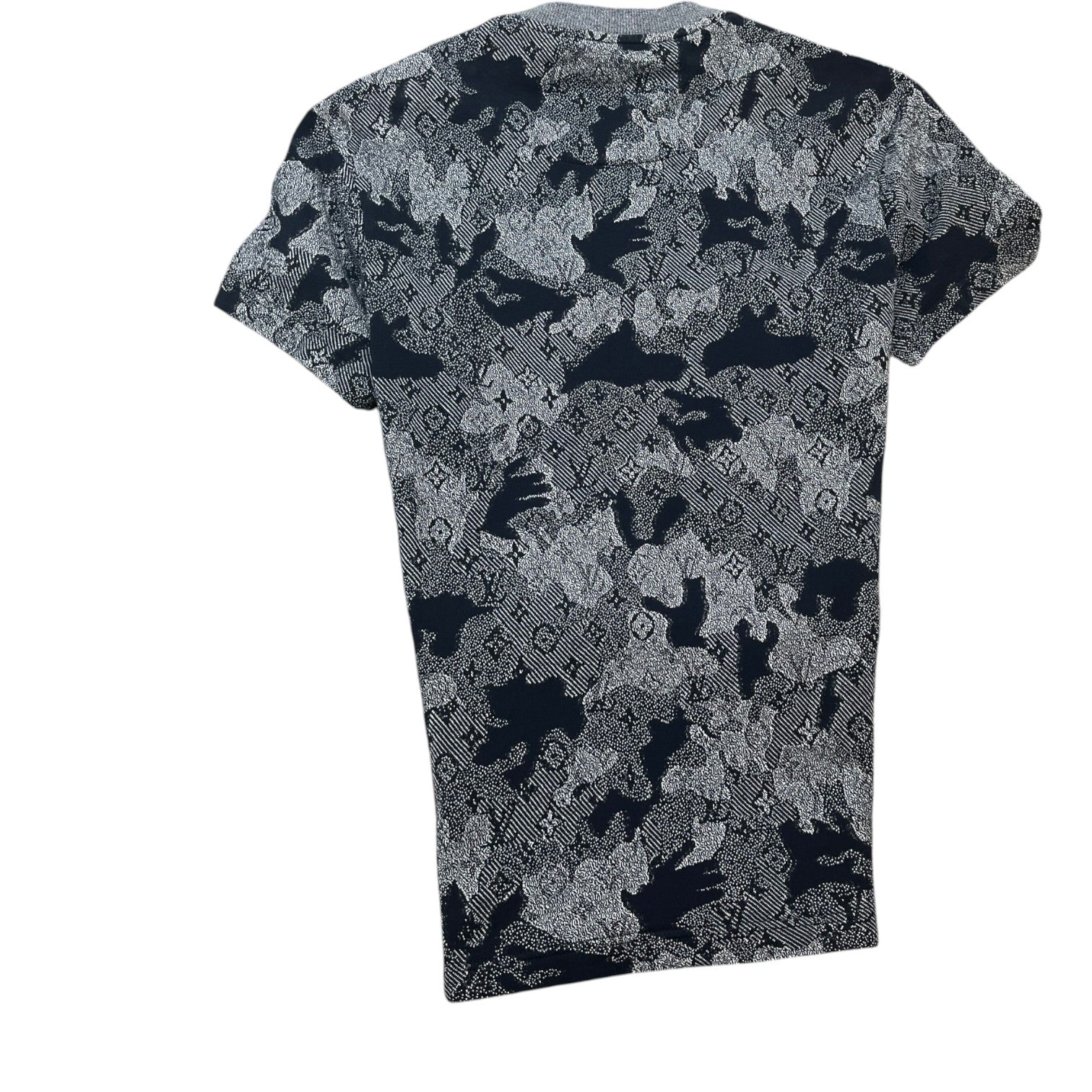 Men's Monogram Camouflage Jacquard T-Shirt Grey Size XS - Photo 2