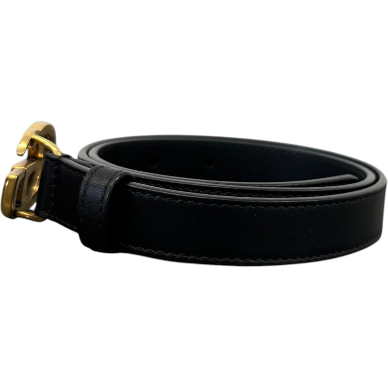 Women's Gg Marmont Thin Belt Black Size Waist 26"
