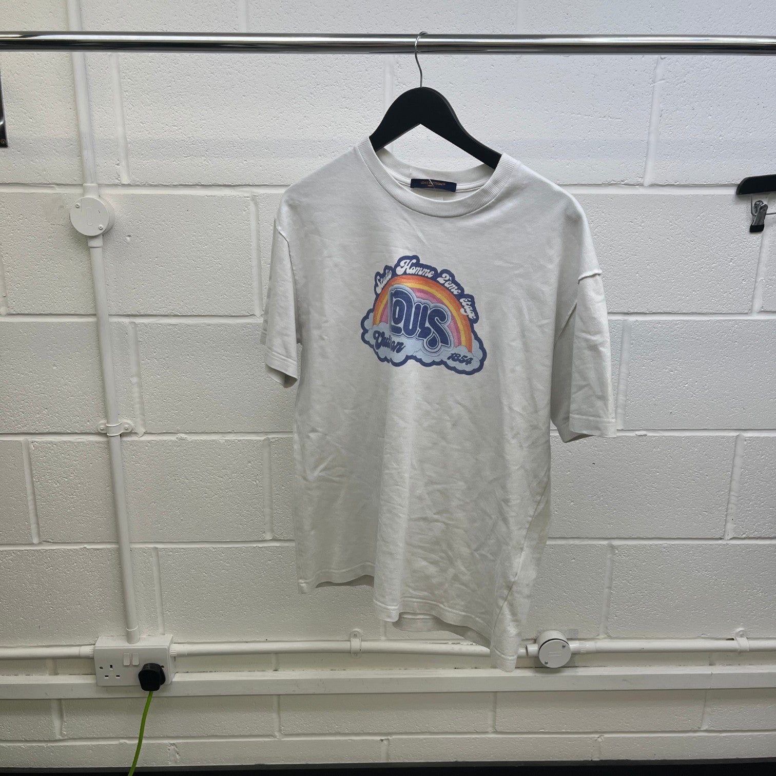 Men's Rainbow Studio Homme T-Shirt White Size M - Photo 9