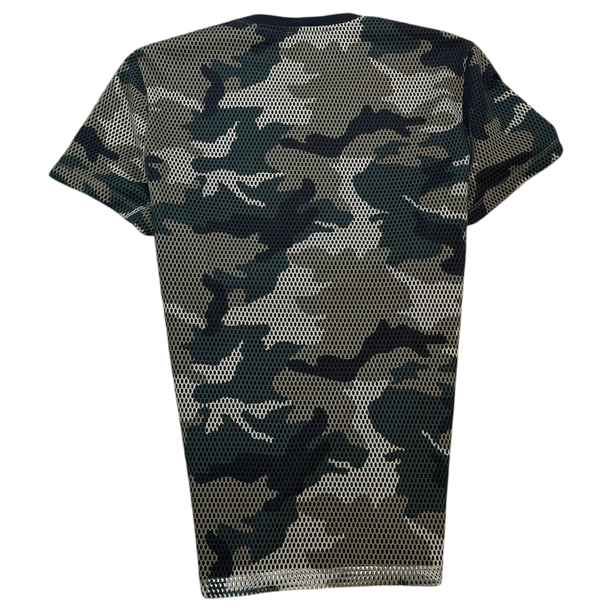 Men's Mesh Camo T-Shirt Green Size L - Photo 2