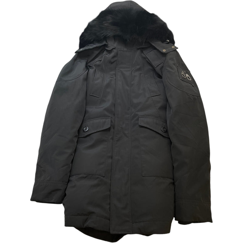 Men's 3Q Parka Down Jacket Black Size S