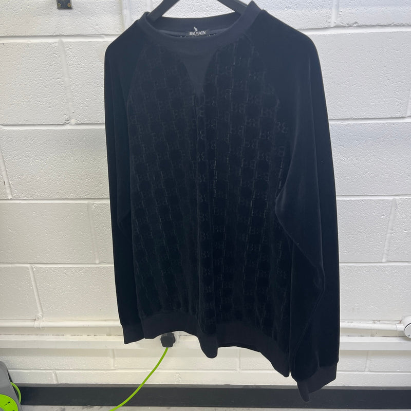 Men's BB Monogram Sweatshirt Black Size L