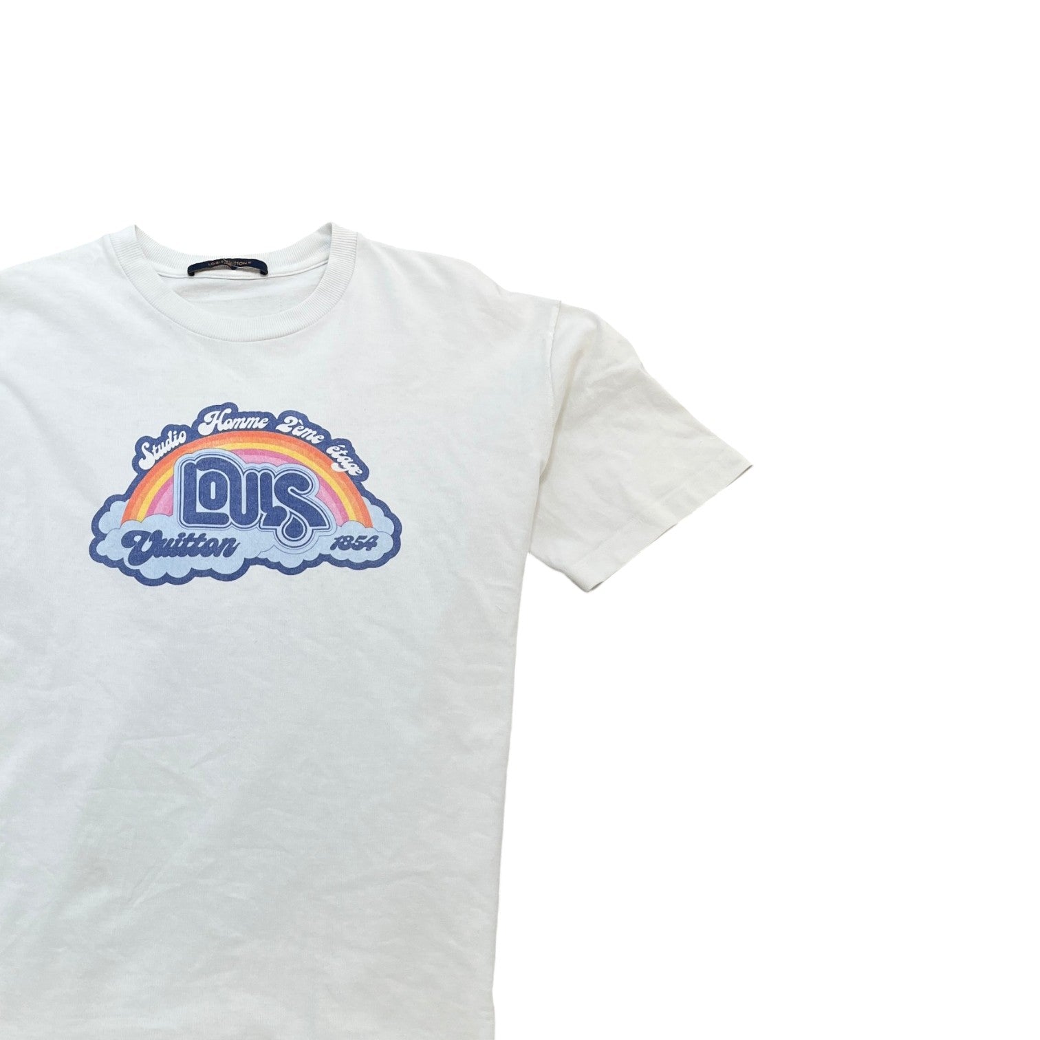 Men's Rainbow Studio Homme T-Shirt White Size M - Photo 3