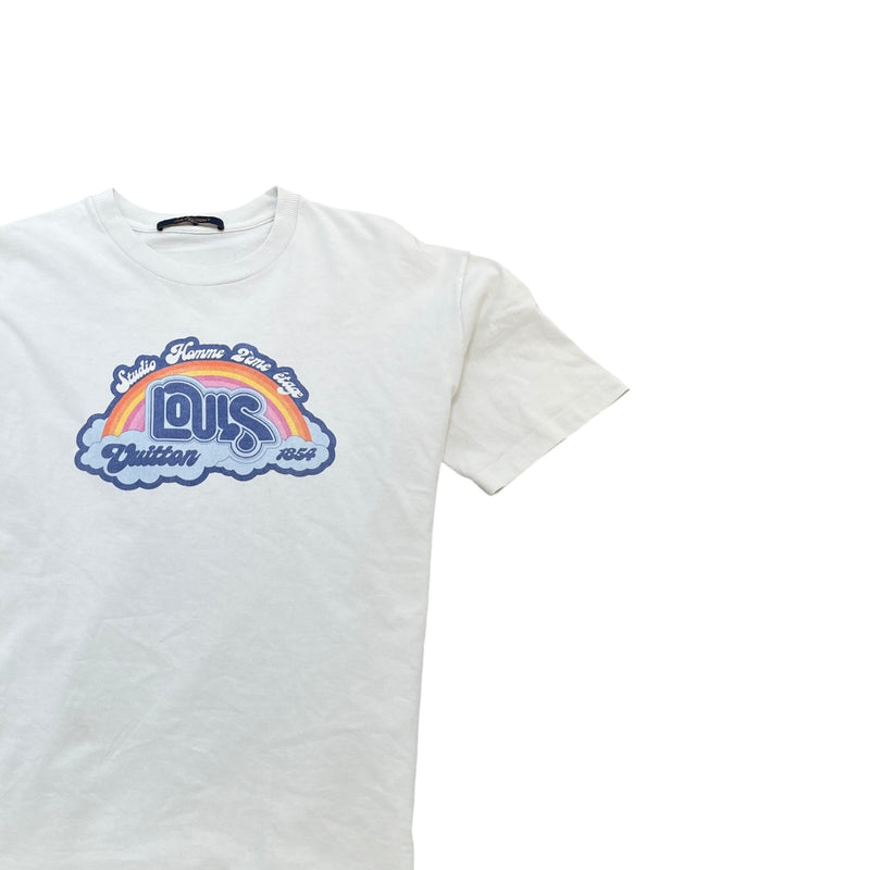 Men's Rainbow Studio Homme T-Shirt White Size M