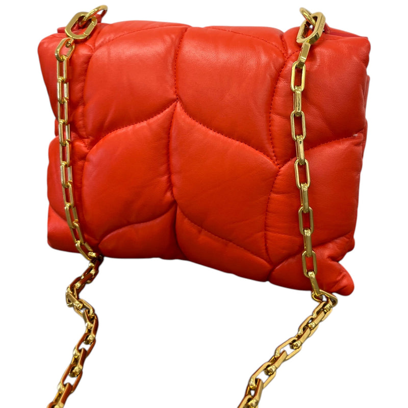 Women's Little Softie Pillow Nappa Crossbody Bag Orange