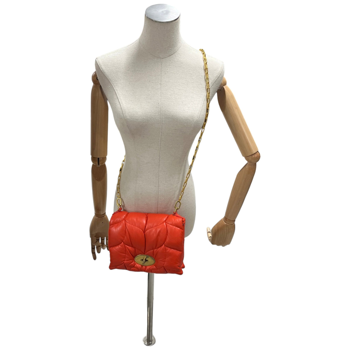 Women's Little Softie Pillow Nappa Crossbody Bag Orange - Photo 2