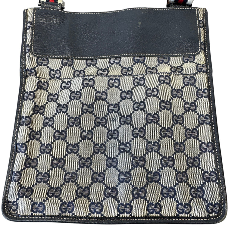 Men's Gg Supreme Web Messenger Bag Navy