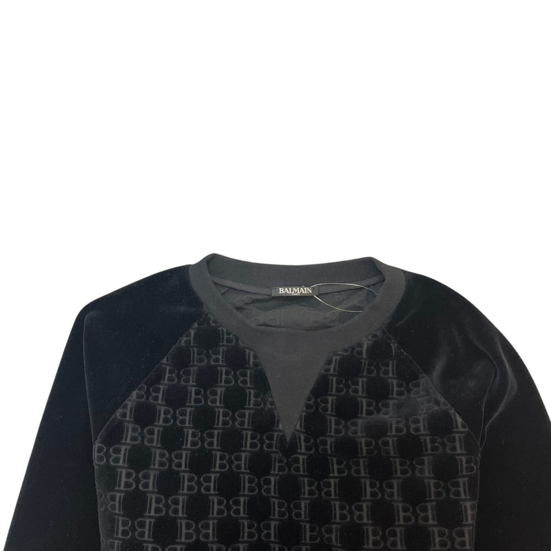 Men's BB Monogram Sweatshirt Black Size L