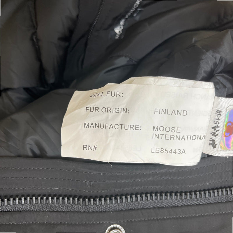 Men's 3Q Parka Down Jacket Black Size S