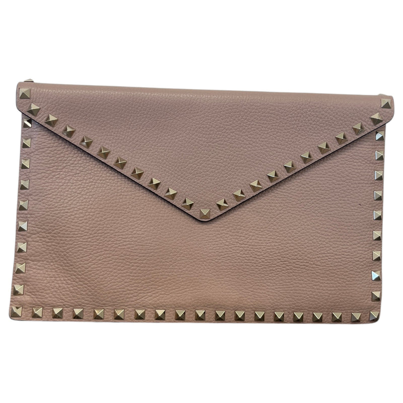 Women's Rockstud Envelope Clutch Pink