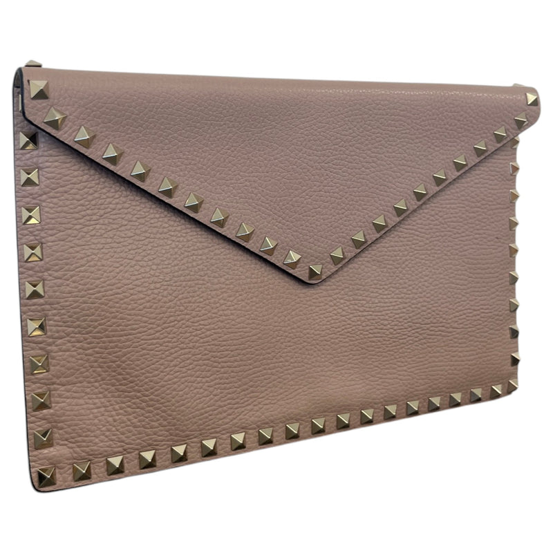 Women's Rockstud Envelope Clutch Pink