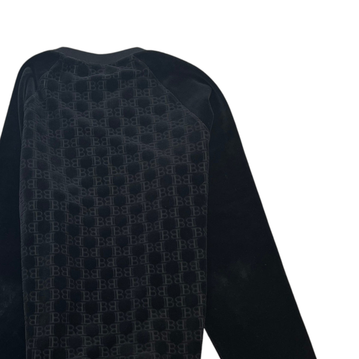 Men's BB Monogram Sweatshirt Black Size L - Photo 4