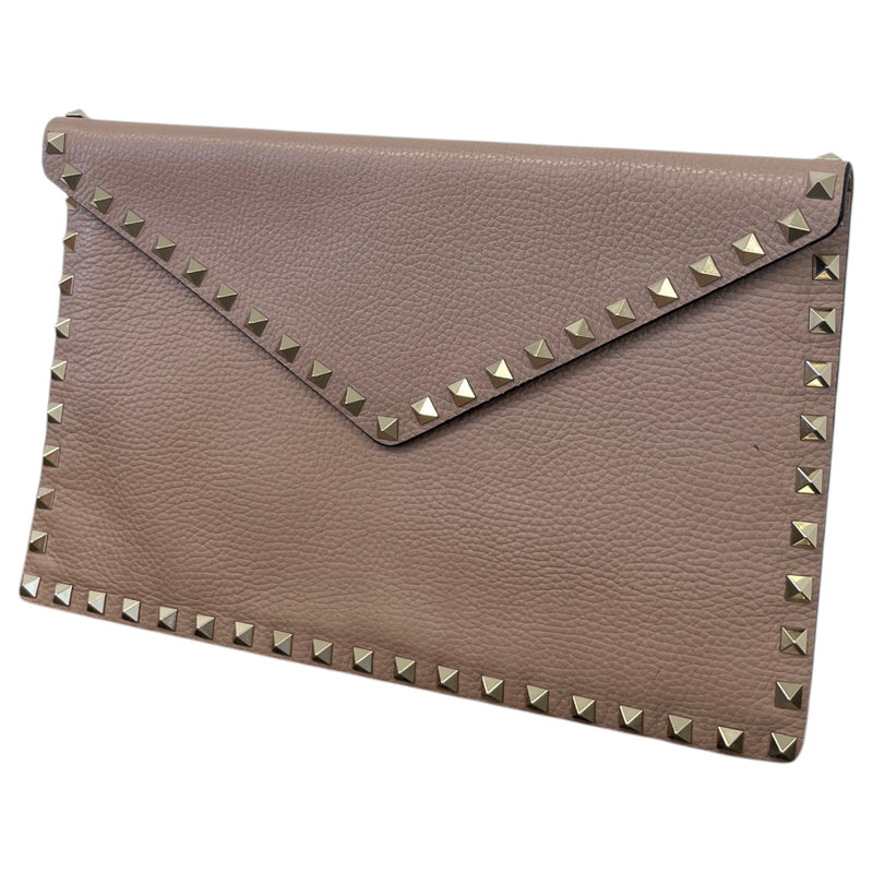 Women's Rockstud Envelope Clutch Pink