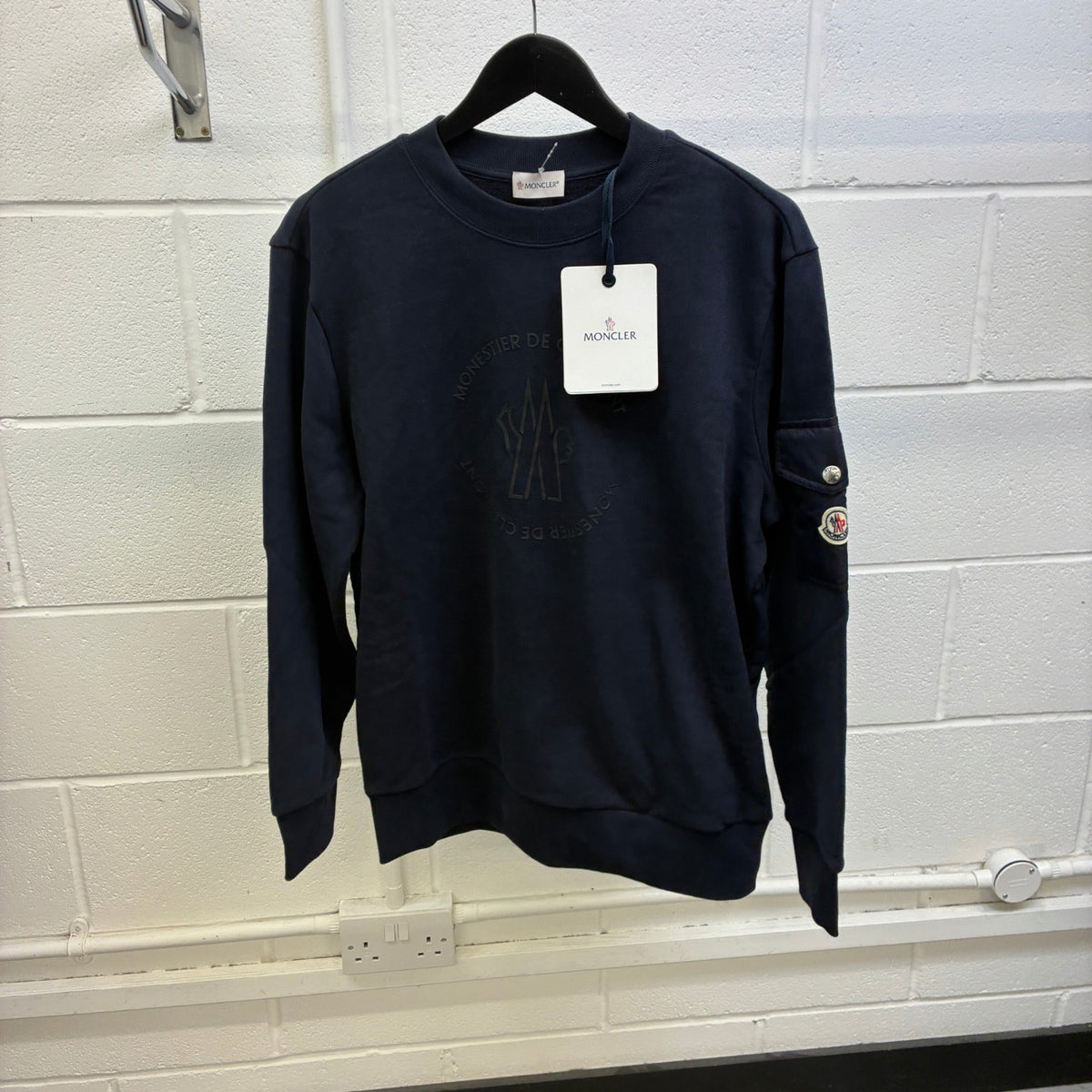 Men's Monestier De Clermont Print Sweatshirt Navy Size M - Photo 6