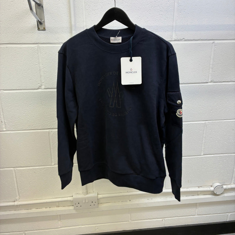 Men's Monestier De Clermont Print Sweatshirt Navy Size M