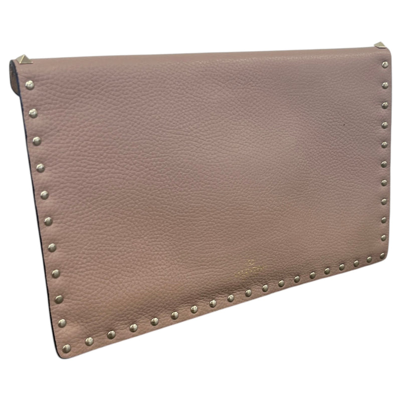 Women's Rockstud Envelope Clutch Pink