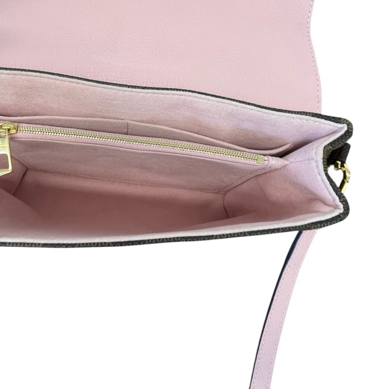 Women's Damier Ebene Magnolia Clapton Bag Pink