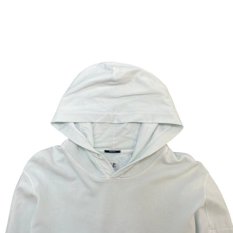 Men's Diagonal Raised Lens Hoodie Blue Size XXL