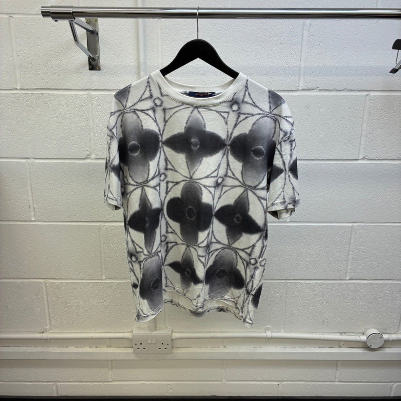 Men's Monogram Tie Dye T-Shirt Grey Size L
