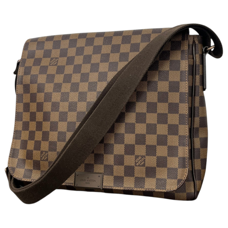 Men's District GM Damier Ebene Messenger Bag Brown