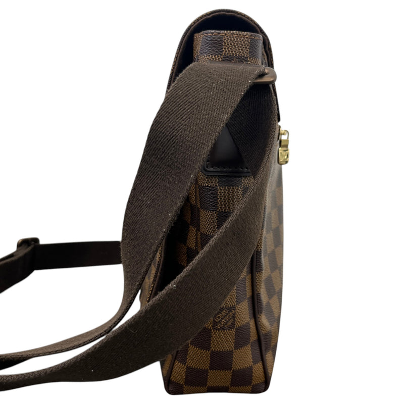 Men's District GM Damier Ebene Messenger Bag Brown