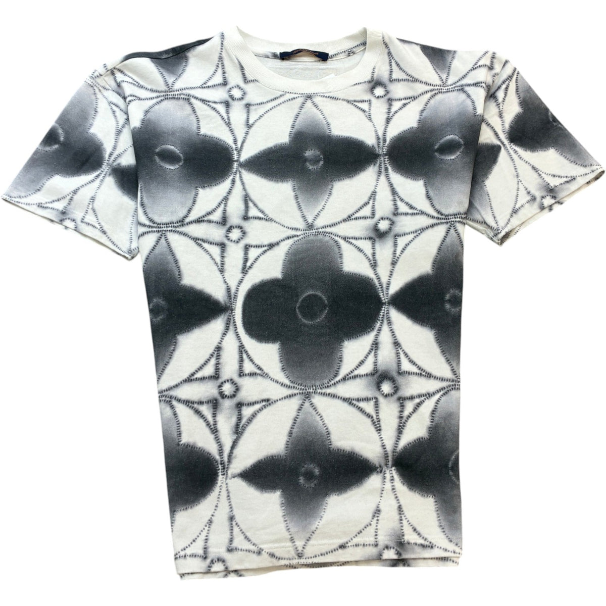Men's Monogram Tie Dye T-Shirt Grey Size L - Photo 1