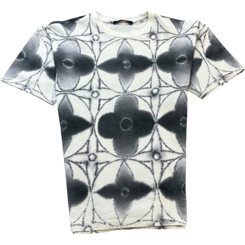 Men's Monogram Tie Dye T-Shirt Grey Size L