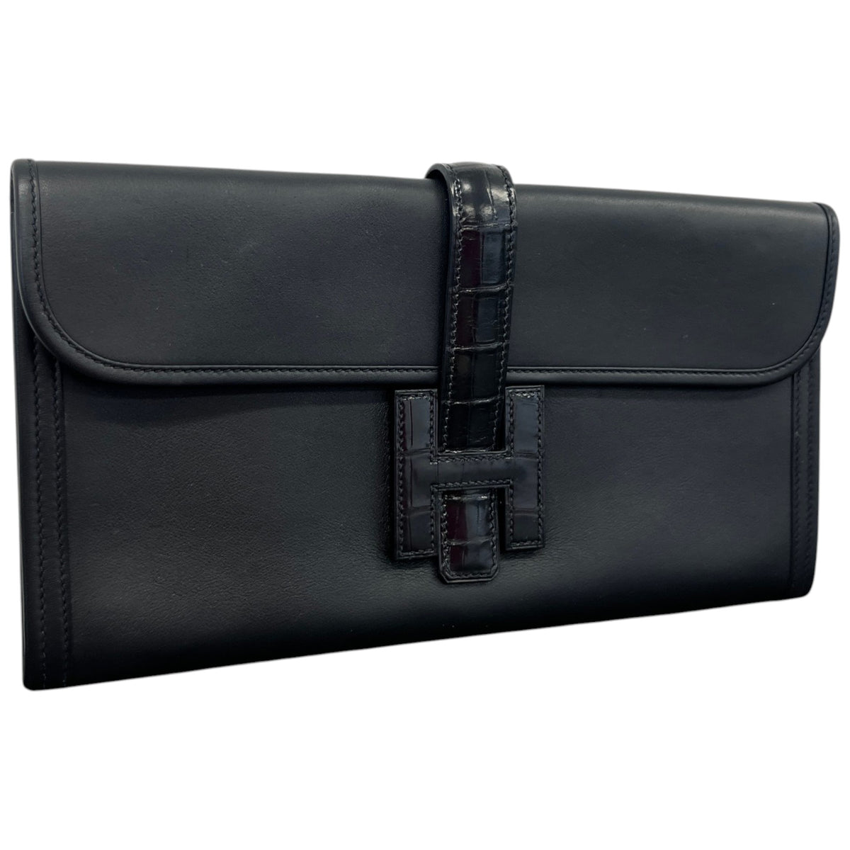 Women's Alligator Jige Elan 29 Clutch Black - Photo 3