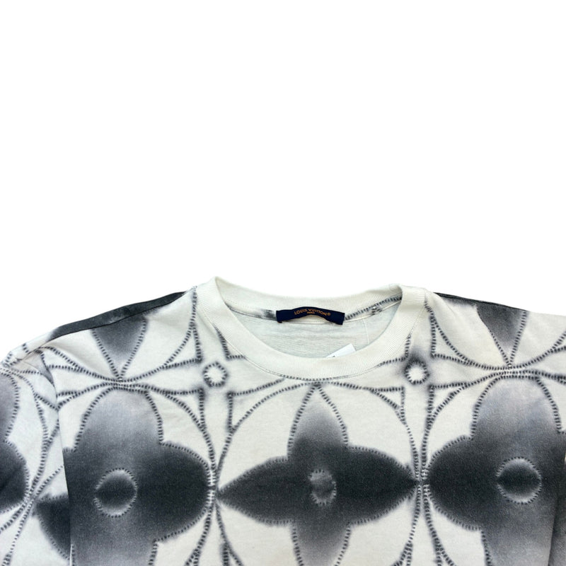 Men's Monogram Tie Dye T-Shirt Grey Size L
