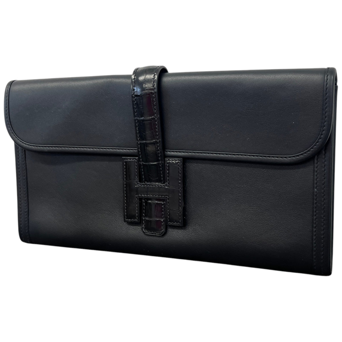 Women's Alligator Jige Elan 29 Clutch Black - Photo 4