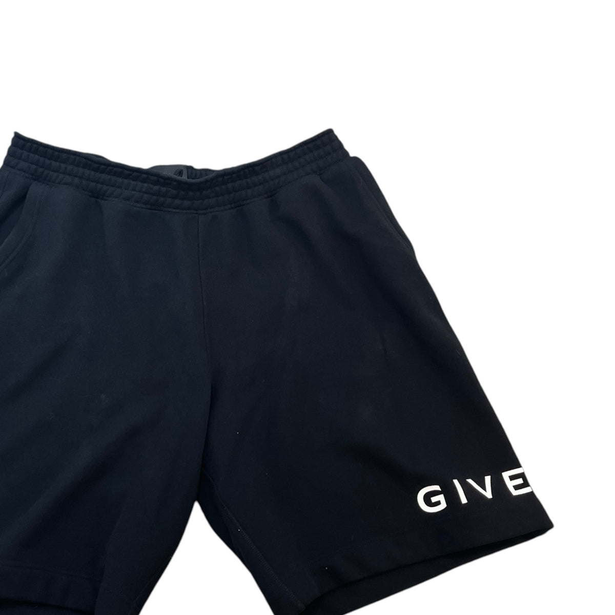 Men's Logo Print Shorts Black Size XL / W36 - Photo 3