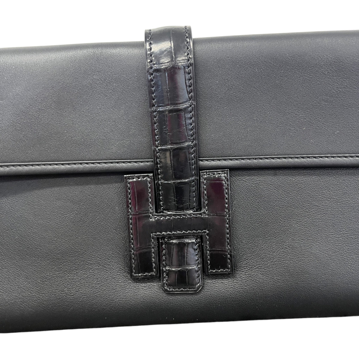 Women's Alligator Jige Elan 29 Clutch Black - Photo 7