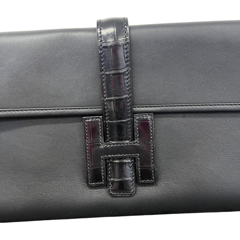 Women's Alligator Jige Elan 29 Clutch Black