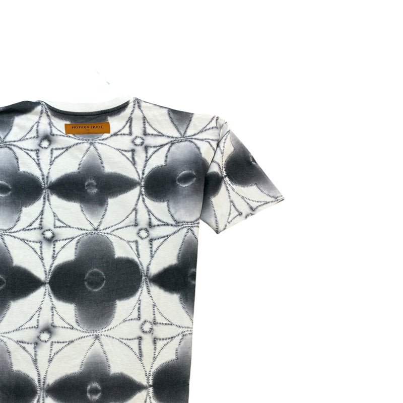 Men's Monogram Tie Dye T-Shirt Grey Size L