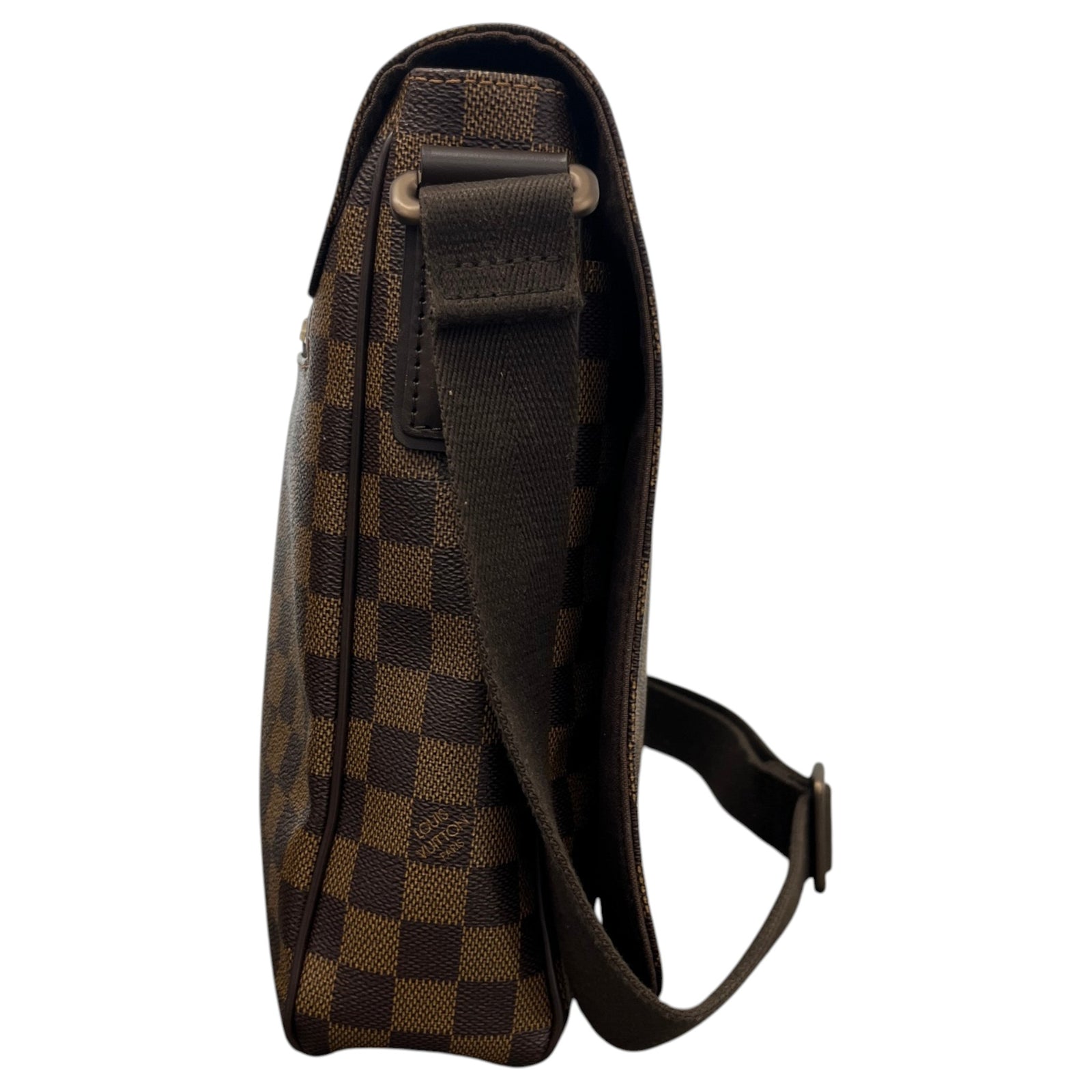 Men's District GM Damier Ebene Messenger Bag Brown - Photo 7
