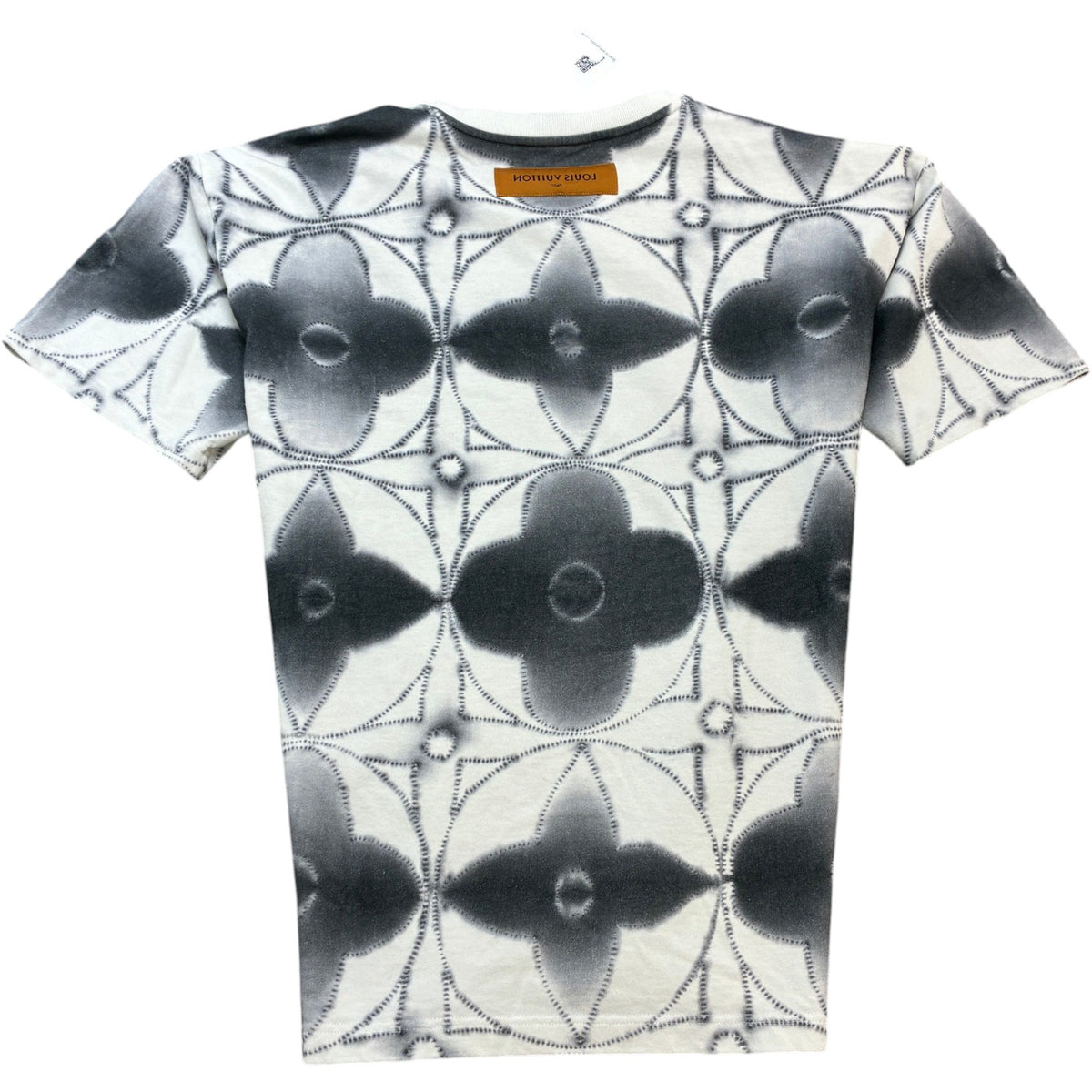 Men's Monogram Tie Dye T-Shirt Grey Size L - Photo 2
