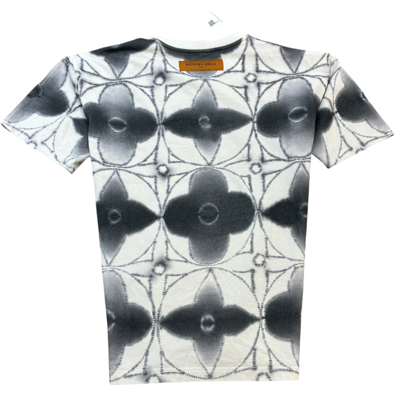 Men's Monogram Tie Dye T-Shirt Grey Size L