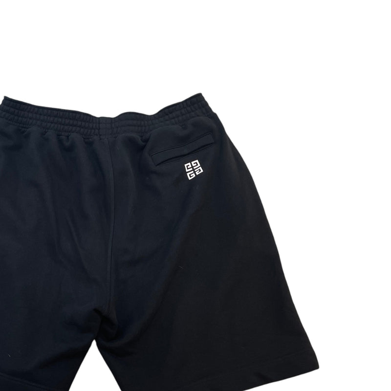 Men's Logo Print Shorts Black Size XL / W36