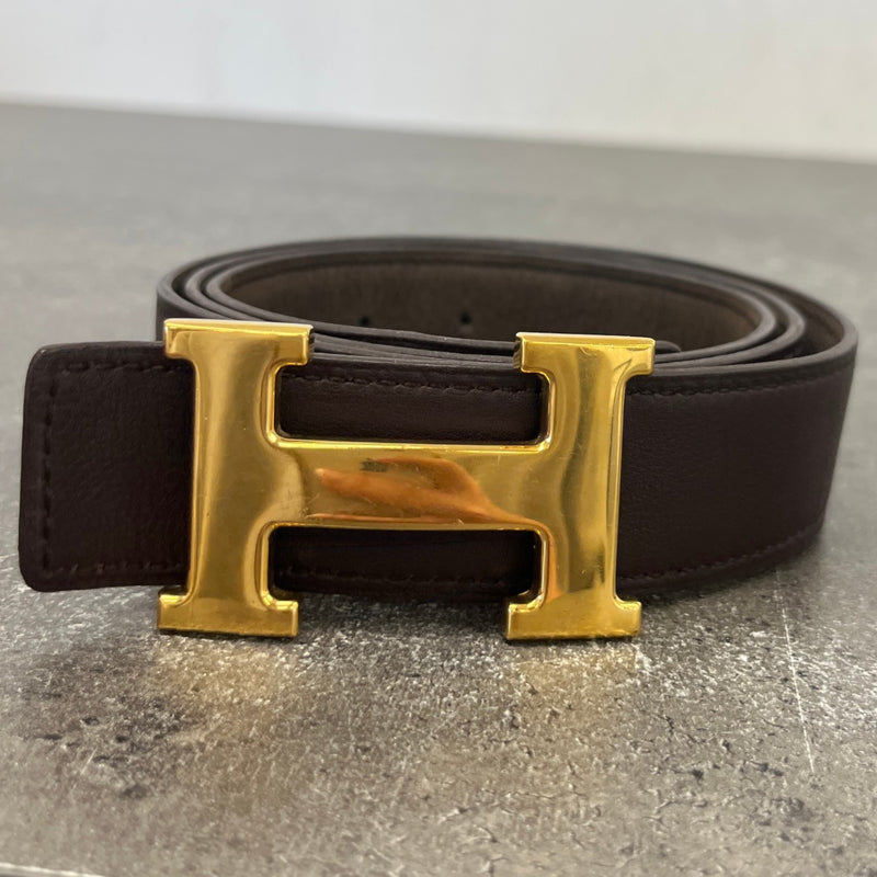Women's Constance Reversible Belt Brown Size W36