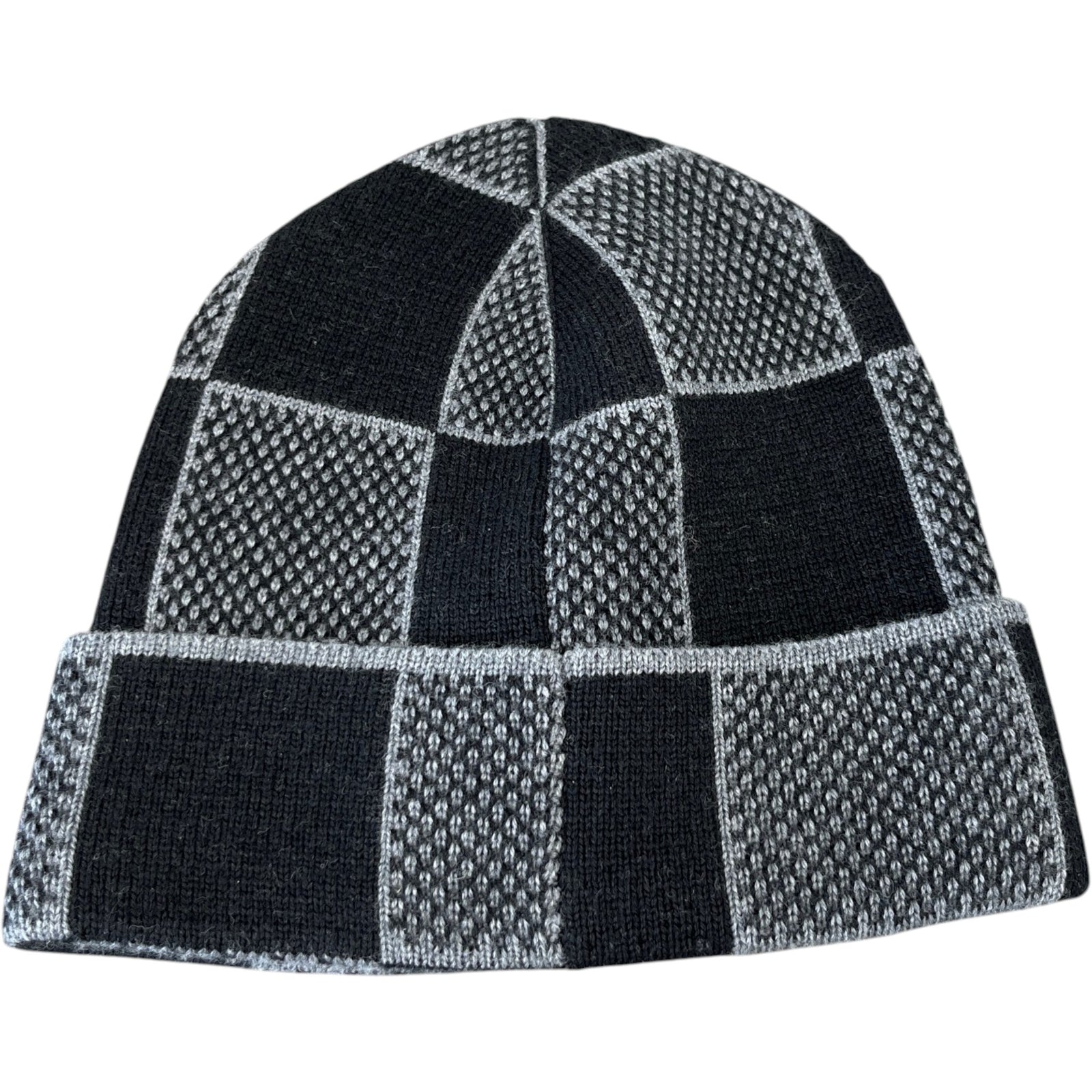 Men's Damier Heritage Beanie Hat Black Size S - Photo 4