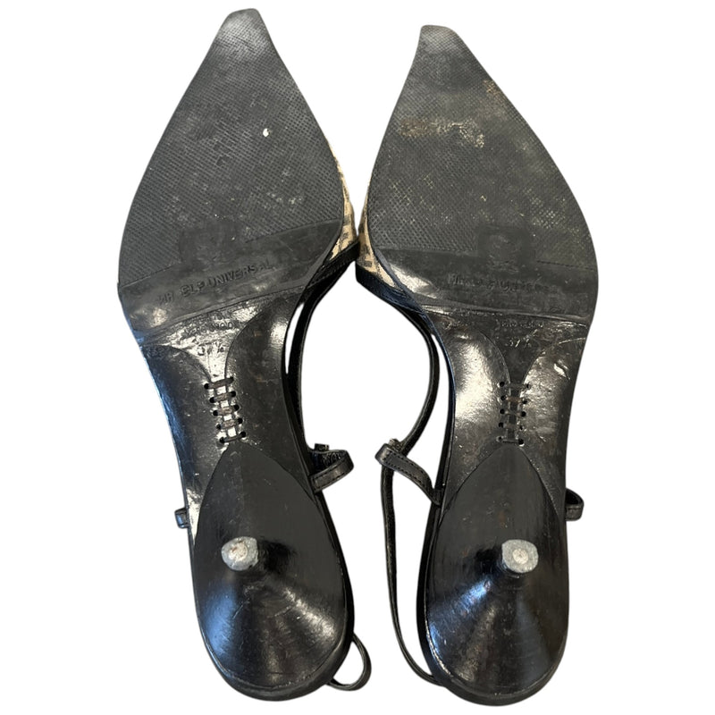 Women's Pointed Toe Ff Monogram Heels Black Size EU 37.5 / UK 4.5