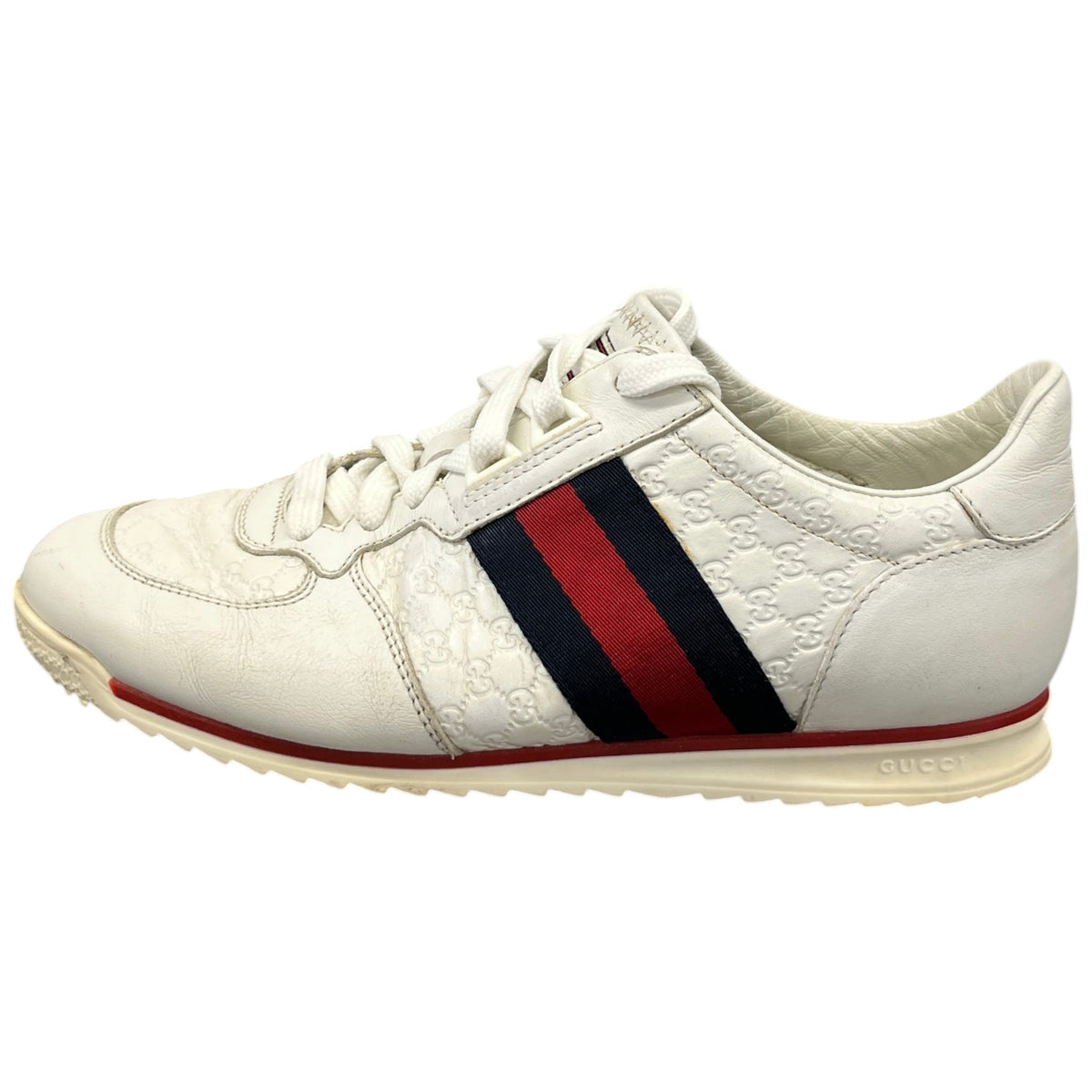 Women's Micro Guccissima Low Trainers White Size UK 5 / EU 38 - Photo 5