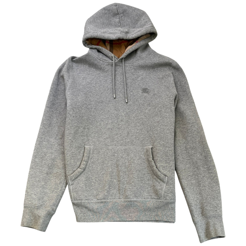 Men's Embroidered Logo Hoodie Grey Size L