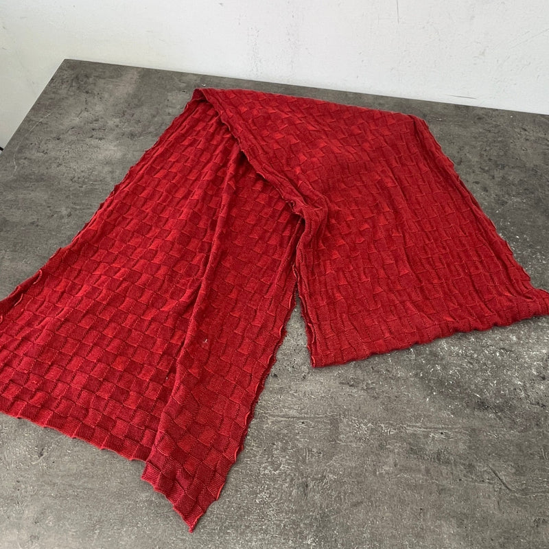 Women's Damier Scarf Red