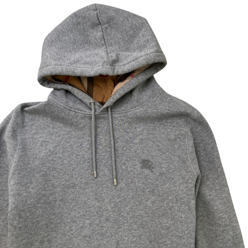 Men's Embroidered Logo Hoodie Grey Size L