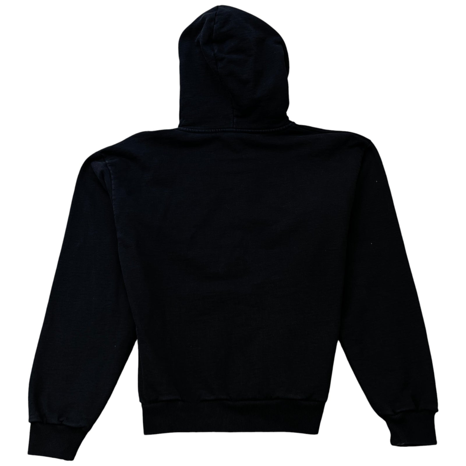 Men's Logo Print Hoodie Black Size M - Photo 2
