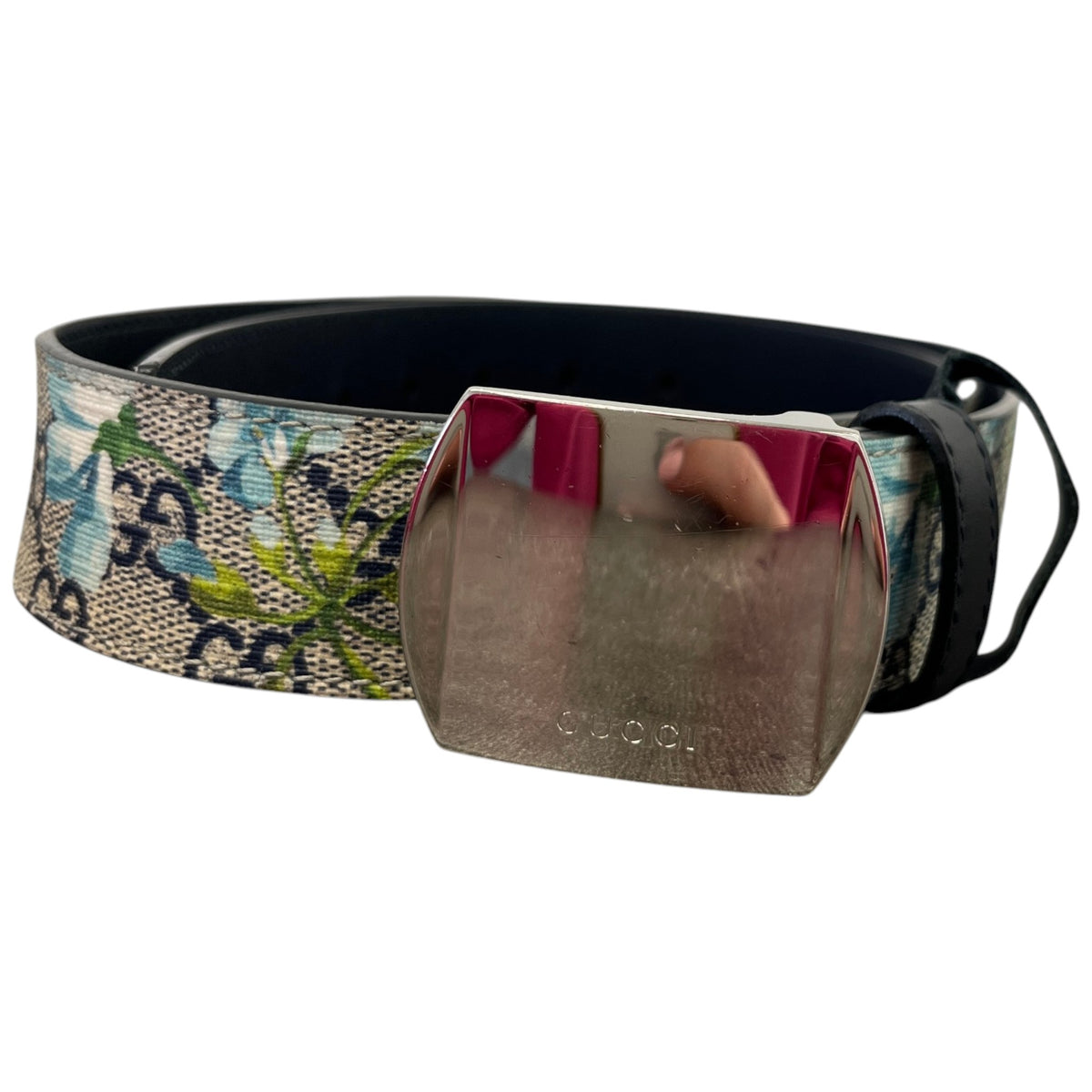 Women's GG Blooms Supreme Belt Navy Size W34 - Photo 1