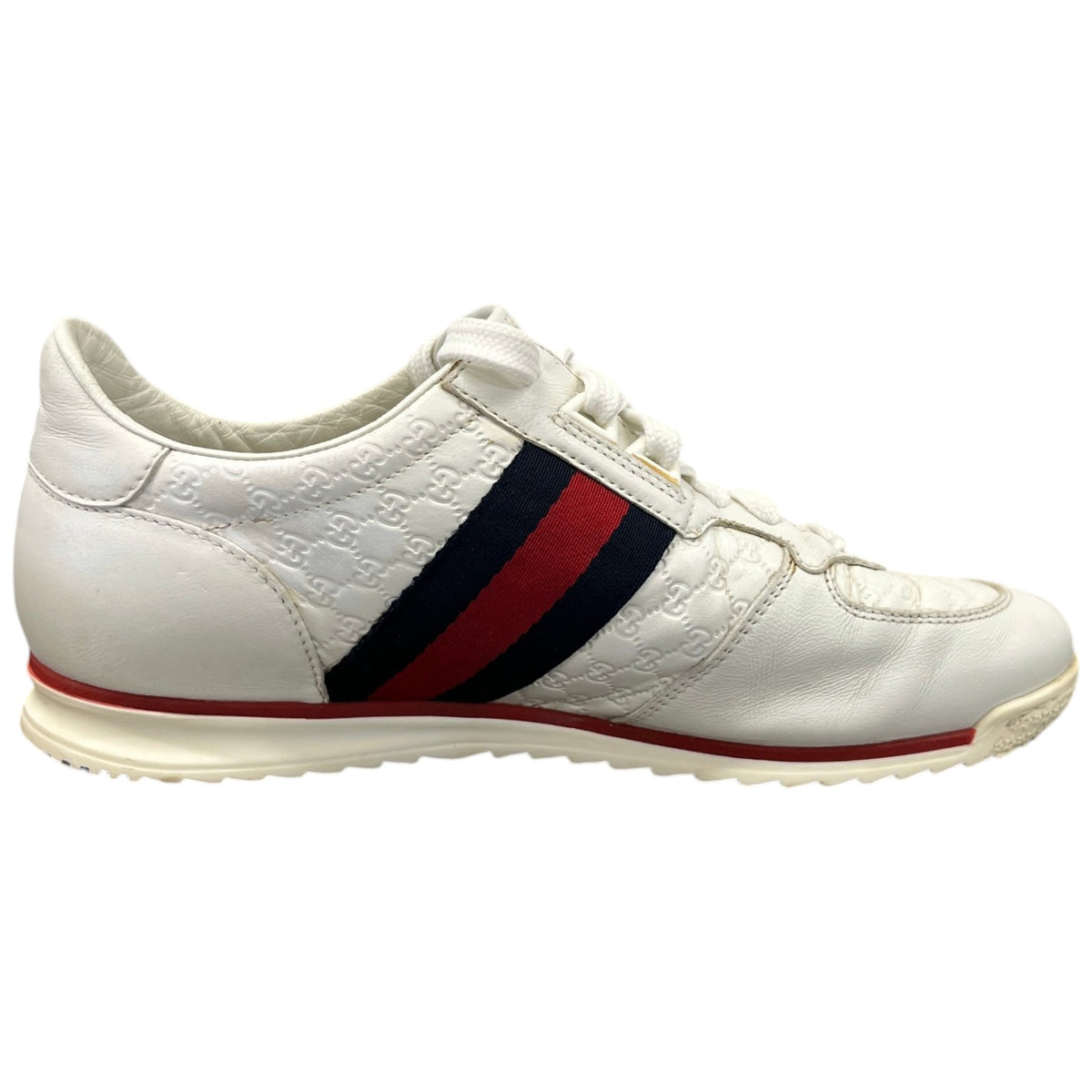 Women's Micro Guccissima Low Trainers White Size UK 5 / EU 38 - Photo 4
