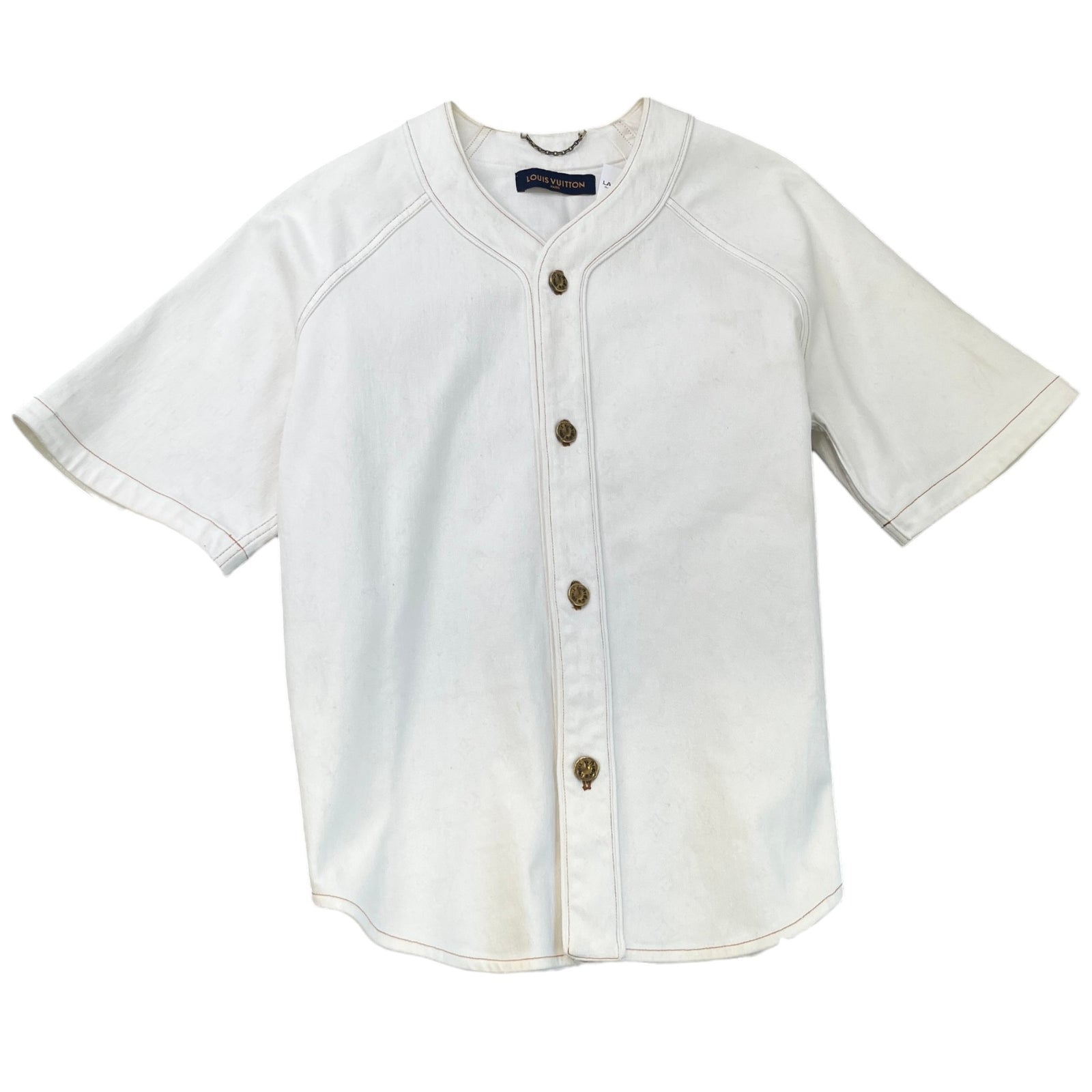 Men's Button Up OverShirt White Size XL - Photo 1