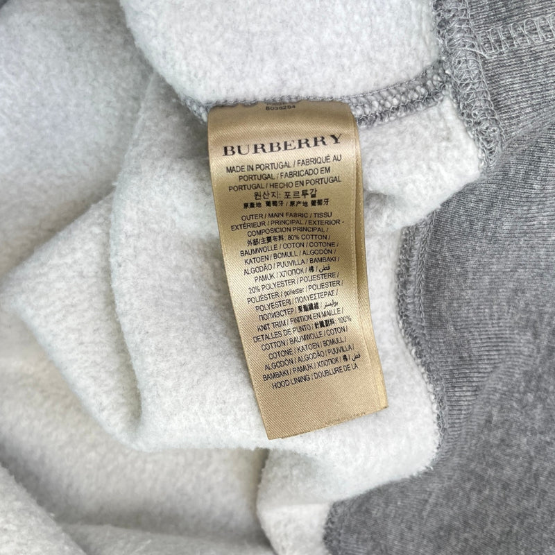 Men's Embroidered Logo Hoodie Grey Size L